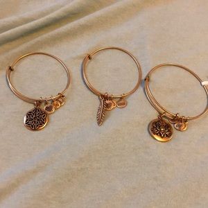 Alex and Ani Gold Bracelets